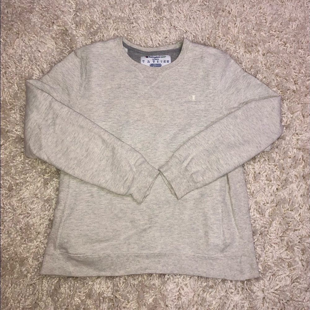 Cream Heathered Champion Crewneck